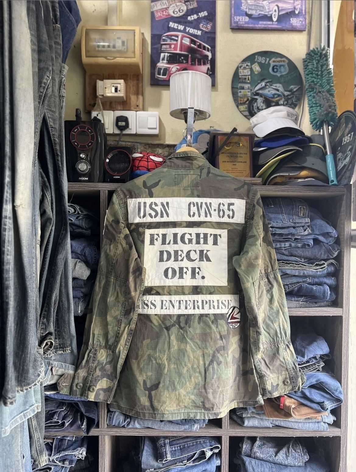 Avirex 🔥Rare Avirex US Navy Camo Army Jacket Size US M / EU 48-50 / 2 - 3 Thumbnail
