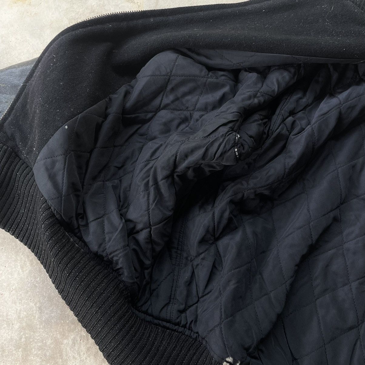 Issey Miyake JunMen By Jun Takahashi Sleeve Leather Varsity Bomber Jacket Size US M / EU 48-50 / 2 - 14 Thumbnail