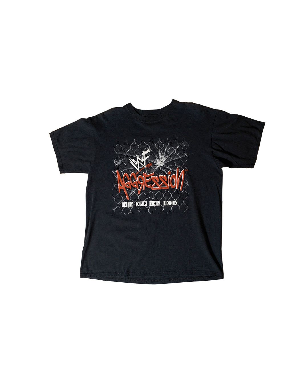 Vintage Vintage 2000 WWF WWE Aggression Its Off The Hook Rap T-shirt Size US XL / EU 56 / 4 - 1 Thumbnail