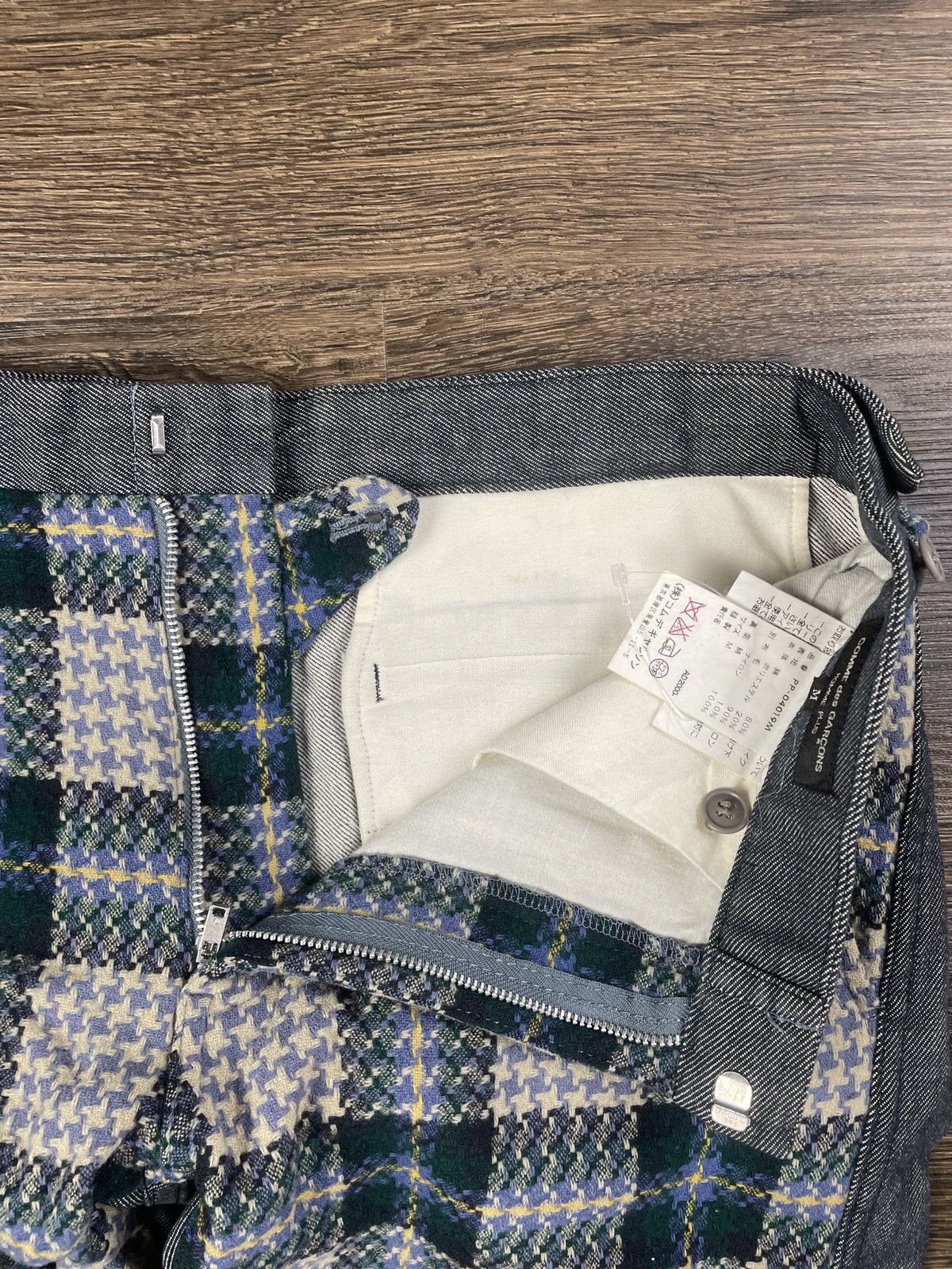 Comme des Garcons Homme Plus Half Wool Half Denim Pants - CDGHP 2001 Size US 30 / EU 46 - 3 Thumbnail