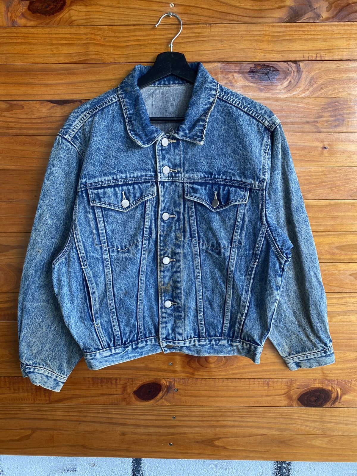 Vintage Vintage 1980s-1990s Acid Wash Denim Jacket – Unisex Classic Size US S / EU 44-46 / 1 - 3 Thumbnail