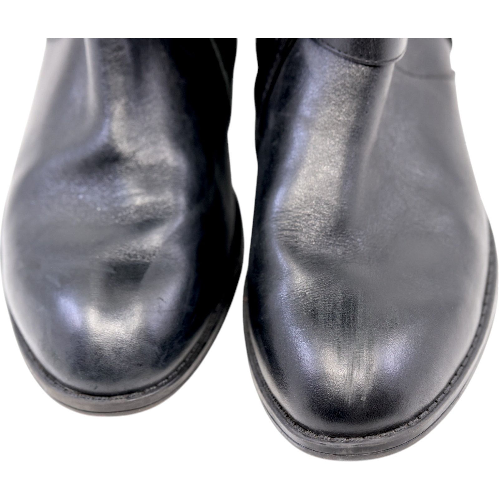 Ralph Lauren Ralph Lauren Margarite Leather Boots 5.5B Black 15" KneeHigh Size US 5.5 / IT 35.5 - 5 Thumbnail