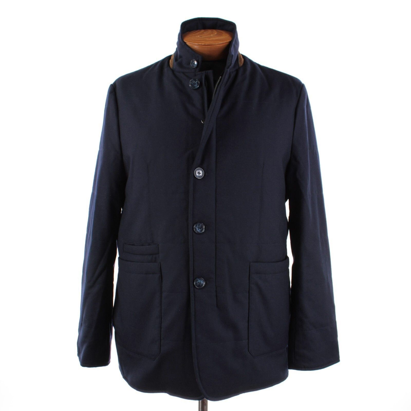 Zanella Zanella Coat Size XL US In Blue Wool Size US XL / EU 56 / 4 - 1 Thumbnail