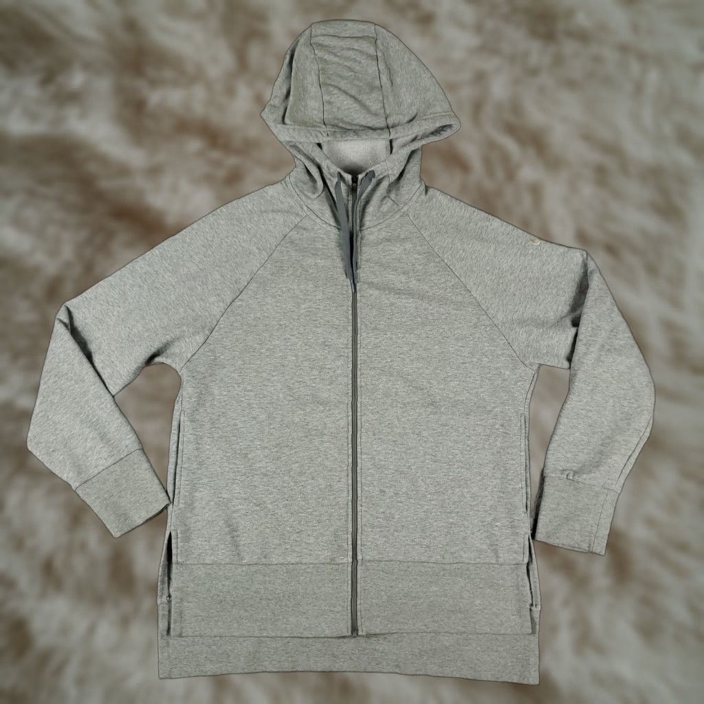 Nike Nike Sweatshirt Womens Small Gray Full Zip Hoodie Sportswear Size S / US 4 / IT 40 - 1 Thumbnail