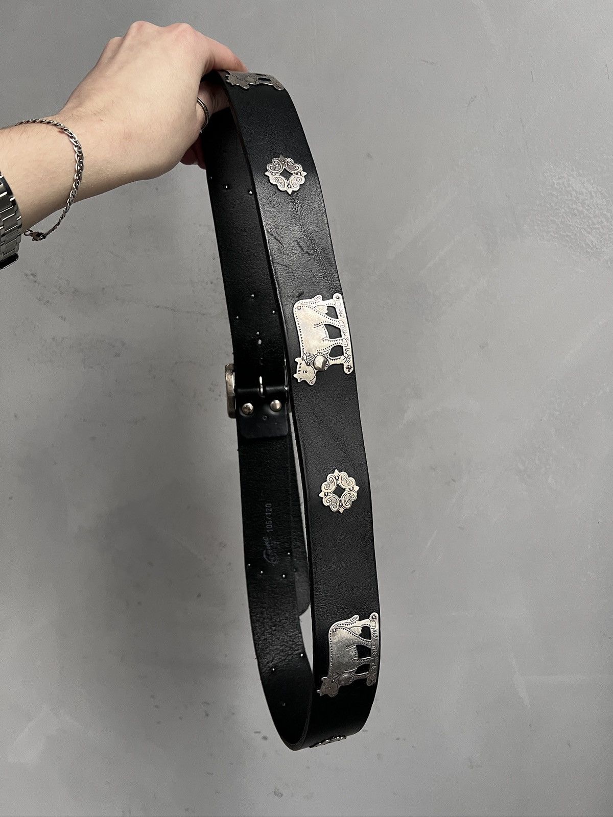 Hysteric Glamour Hysteric glamour style Etro leather avant garde belt y2k Size ONE SIZE - 4 Thumbnail