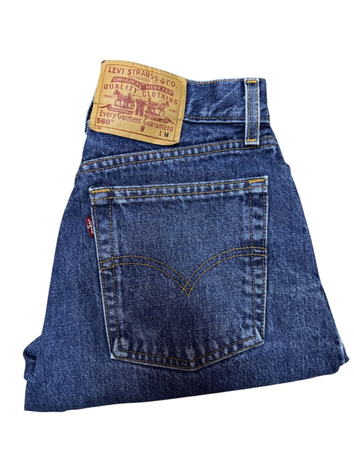 Jean × Levi's × Vintage Vintage Levis 560 Loose Fit Straight Leg (Size 28) Size US 28 / EU 44 - 3 Thumbnail
