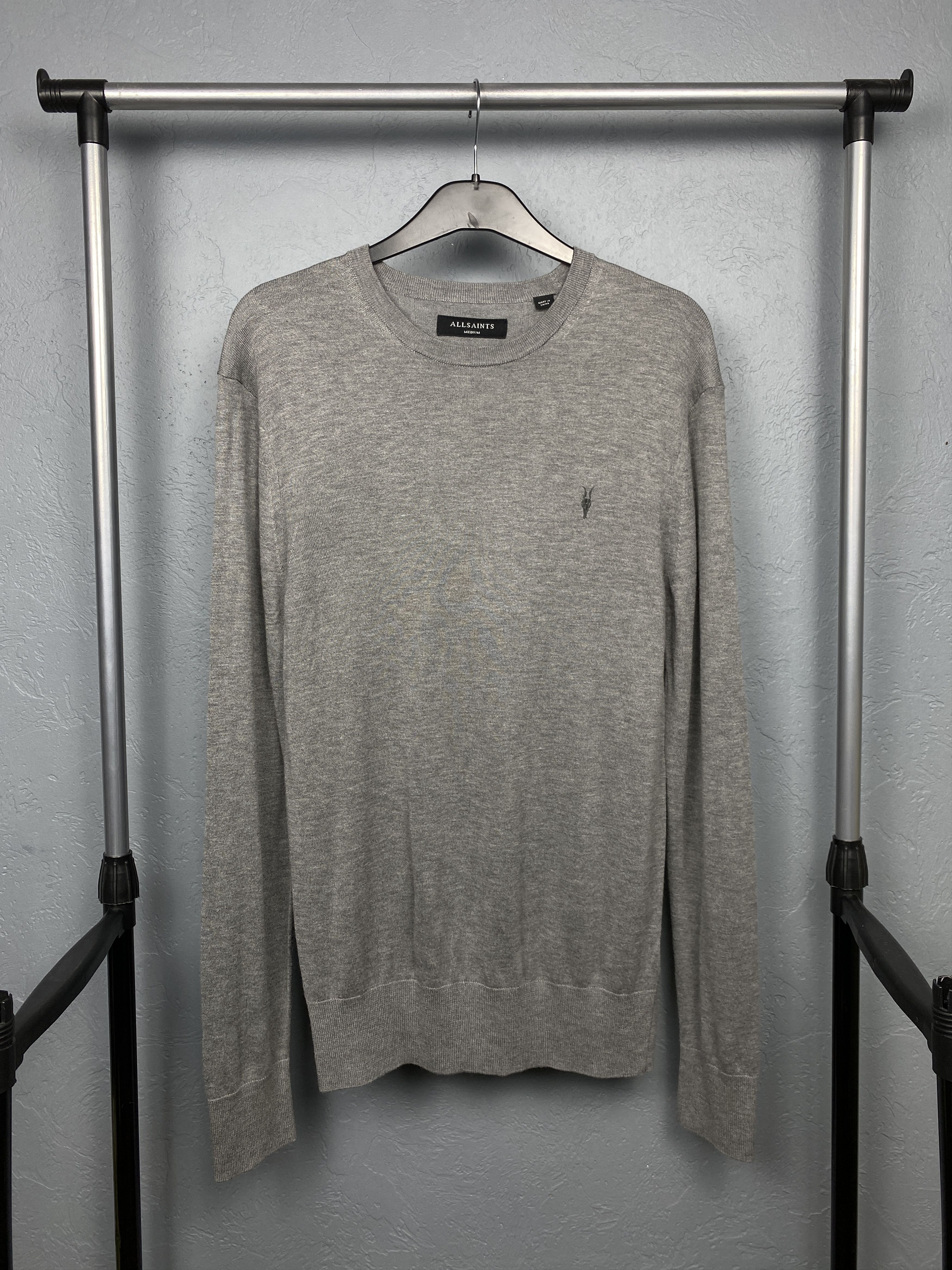 Allsaints × Vintage AllSaints Mens Nomo Crew Neck Knit Sweater Size US M / EU 48-50 / 2 - 1 Thumbnail