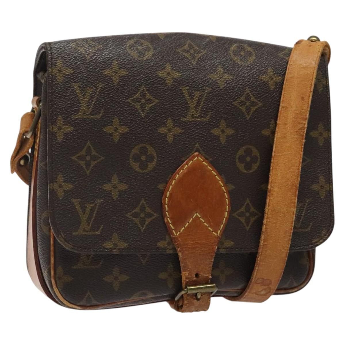 LOUIS VUITTON Monogram Cartouchiere MM Shoulder Bag M51253