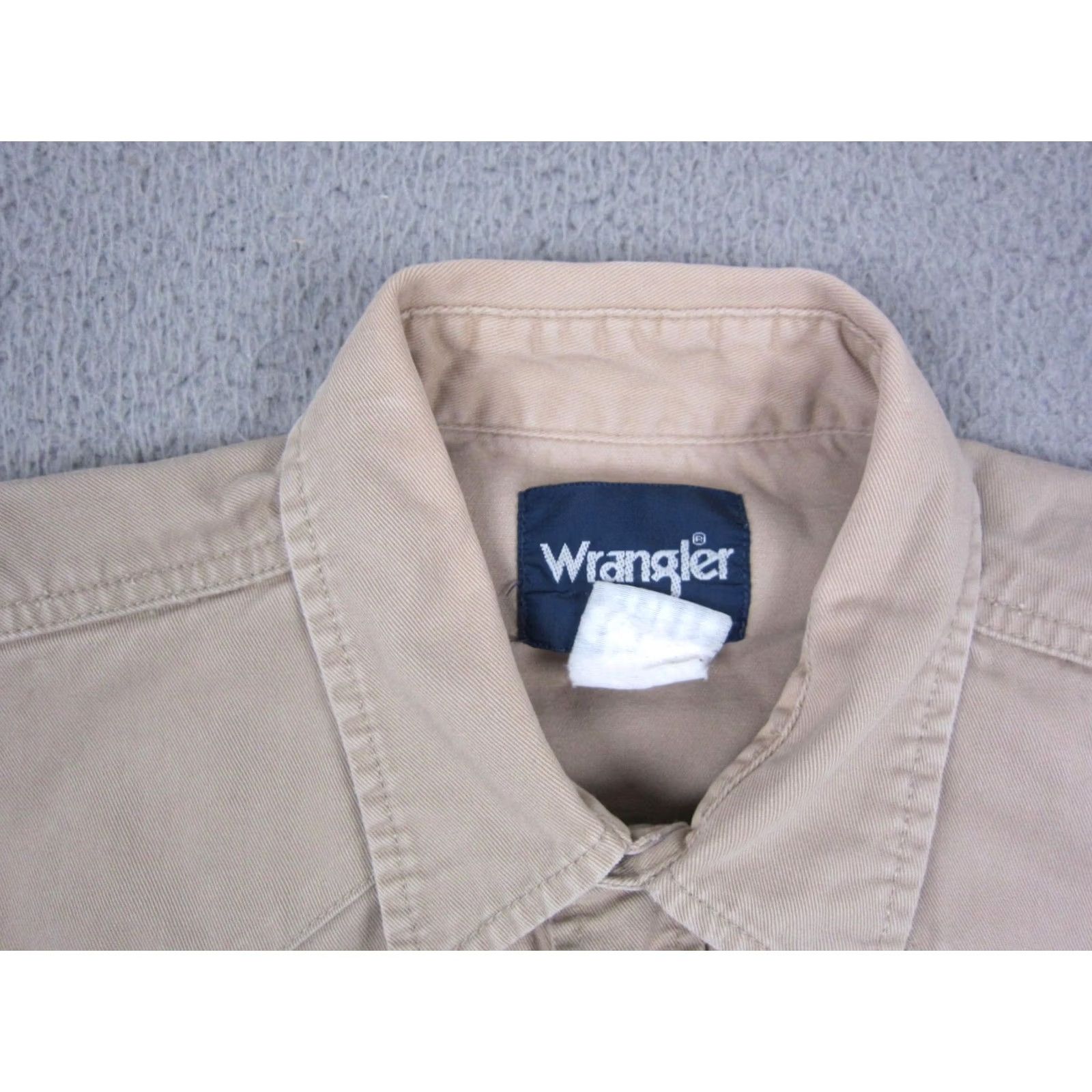 Wrangler VINTAGE Wrangler Shirt Womens L Brown Pearl Snap Western Cowboy Rodeo Canvas Size L / US 10 / IT 46 - 6 Thumbnail