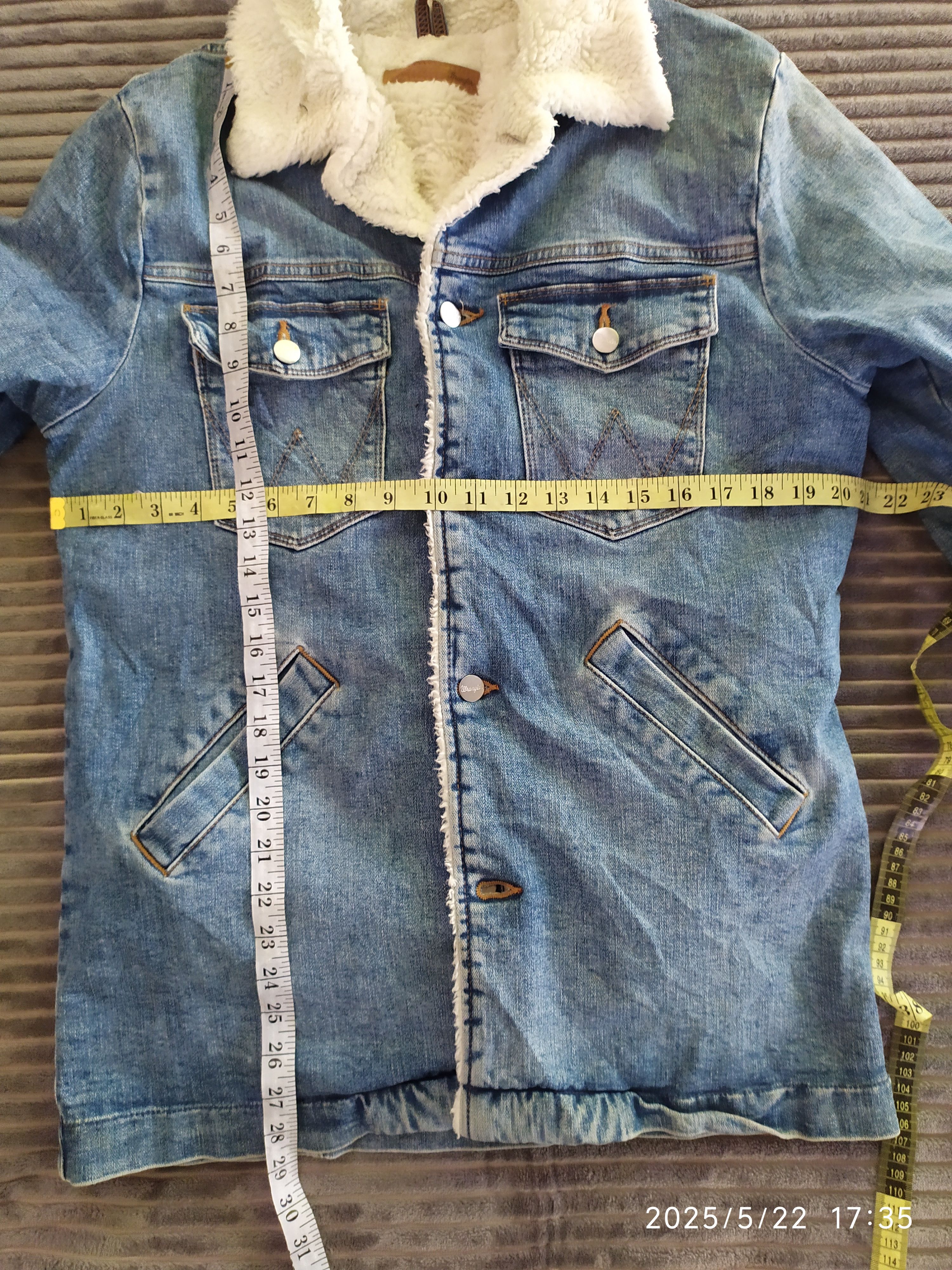 Vintage × Wrangler Vintage Wrangler Denim Jacket Sherpa Size US M / EU 48-50 / 2 - 6 Thumbnail
