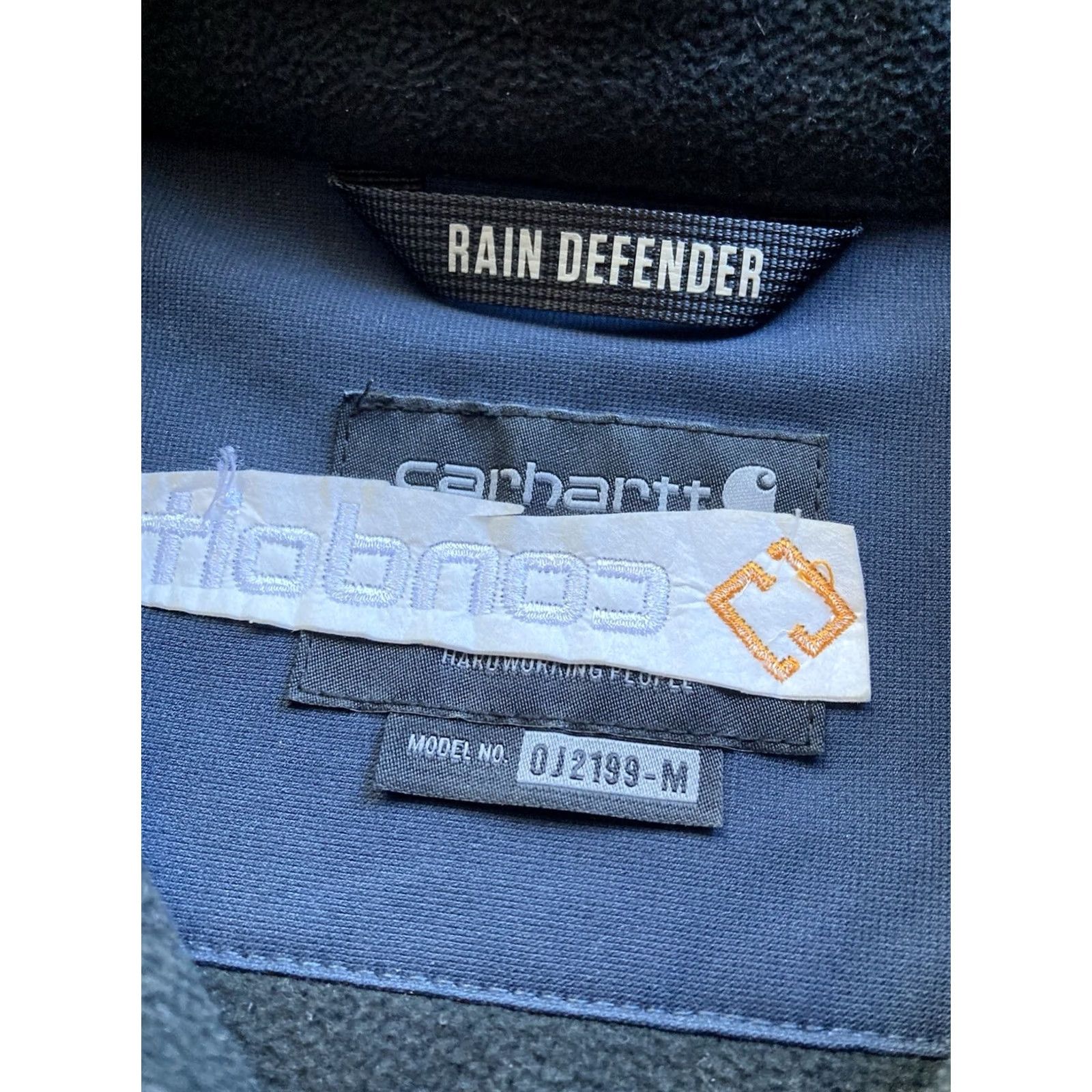 Carhartt Carhartt Jacket Mens L Blue Rain Defender Full Zip Softshell Windbreaker Textured Logo Pockets Outdoor Hiking Weather Resistant Mid-Length Size US L / EU 52-54 / 3 - 6 Thumbnail