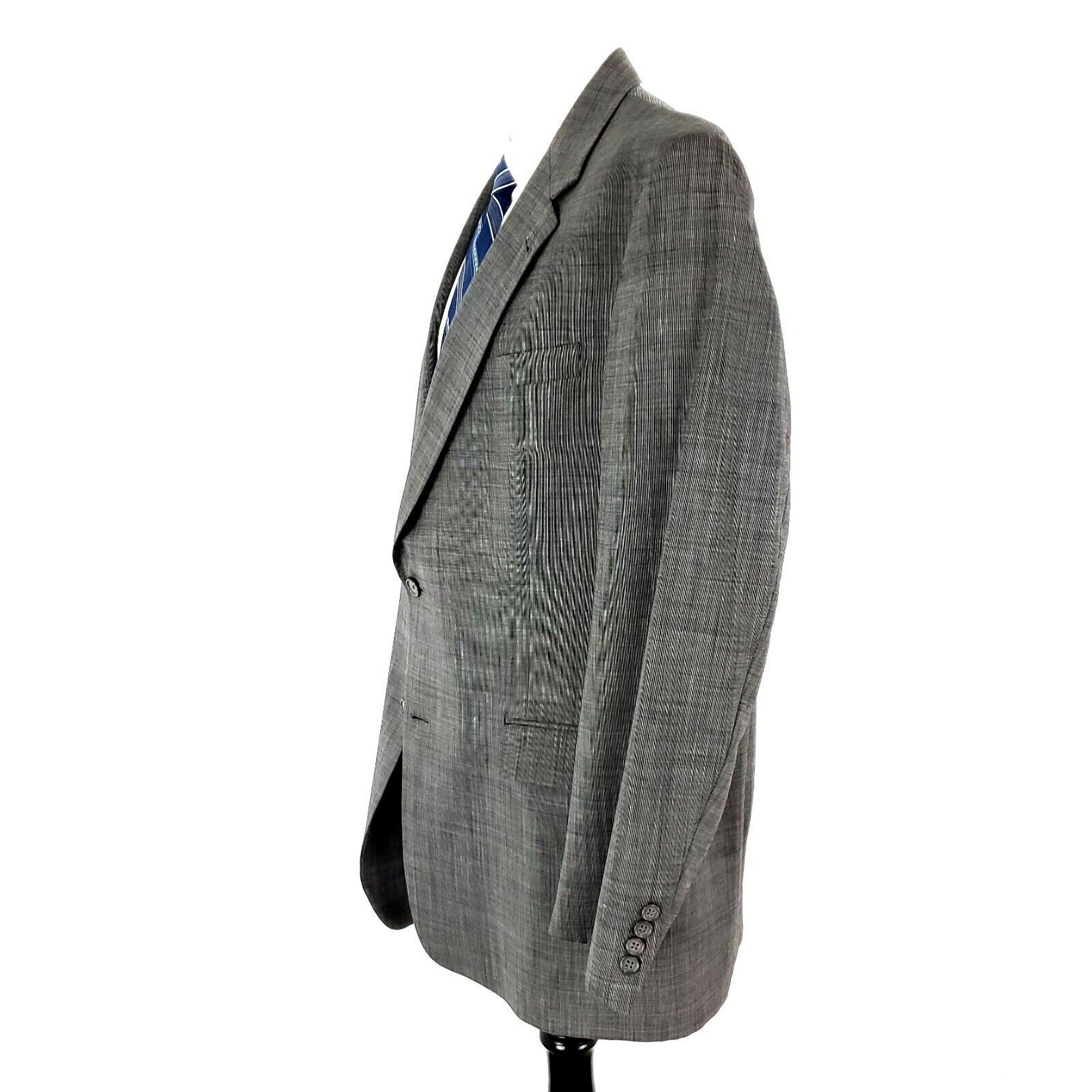 Hart Schaffner Marx Hart Schaffner Marx Gold Trumpeter Wool 2 Button Blazer 42L Size 42L - 5 Thumbnail