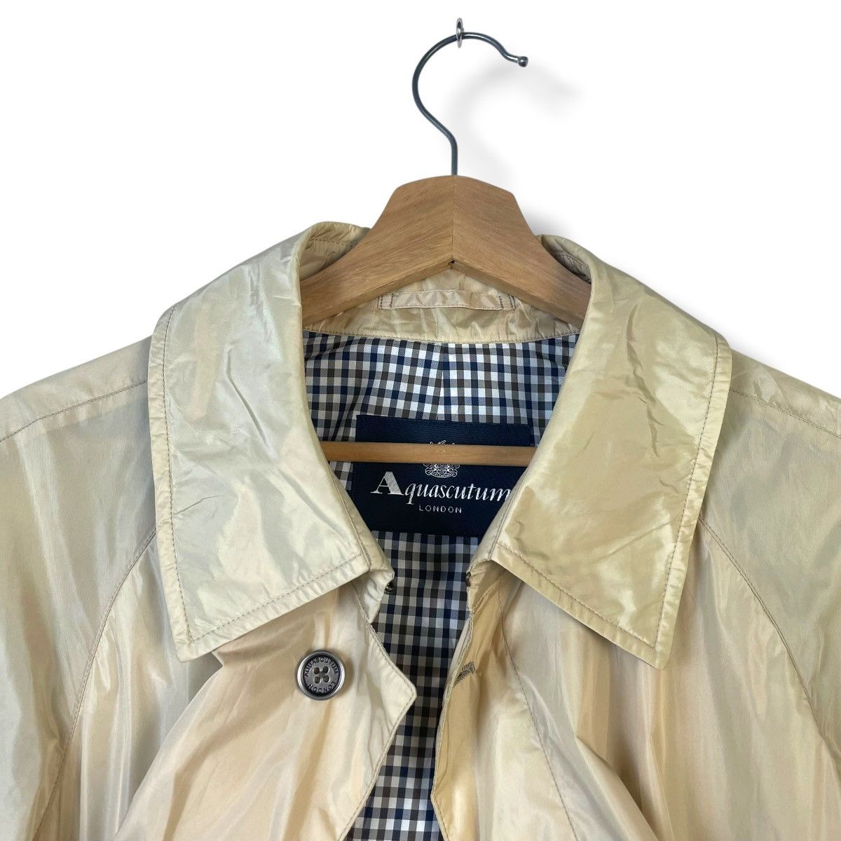 Aquascutum AQUASCUTUM LONDON NYLON BLEND LONG COAT JACKET Size US L / EU 52-54 / 3 - 11 Thumbnail