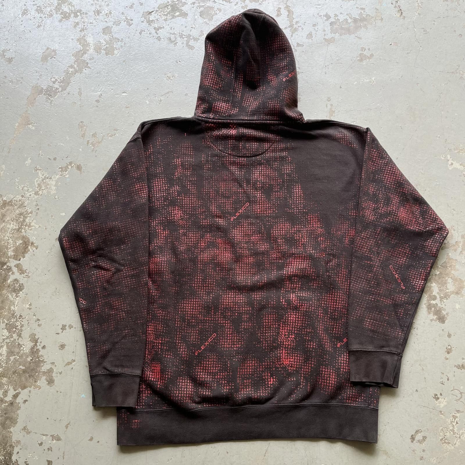 Designer × Vintage Y2K Style Flexico Southpole AOP Skulls Grunge Hoodie Size US XL / EU 56 / 4 - 2 Thumbnail