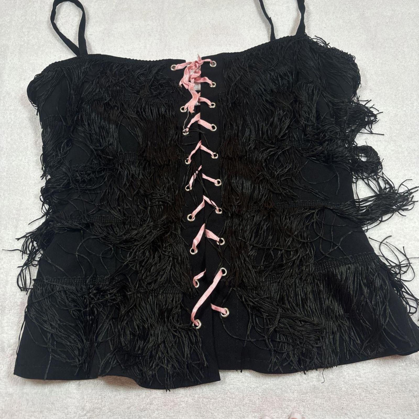 Other y2k vintage euro corset with tassel detailing Size ONE SIZE - 3 Thumbnail