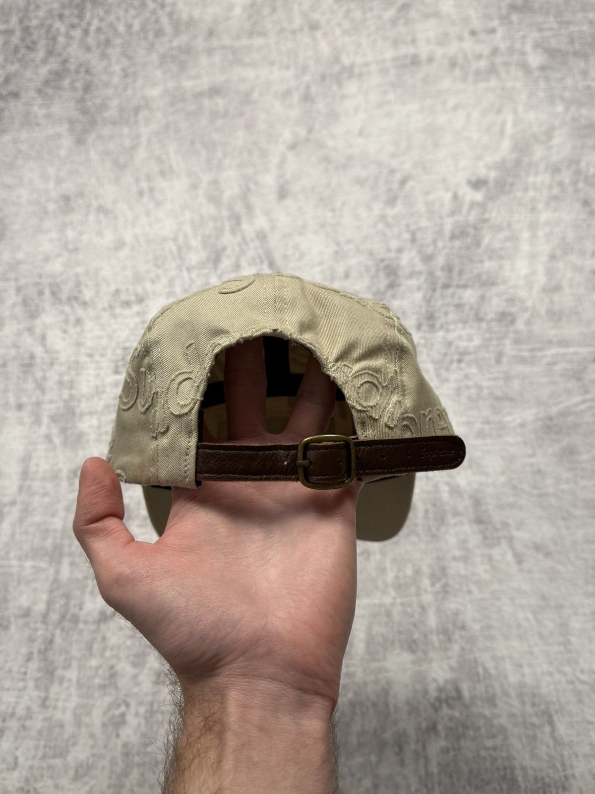 Supreme Beige Supreme Lasered Twill Camp Cap ss23 Size ONE SIZE - 5 Thumbnail