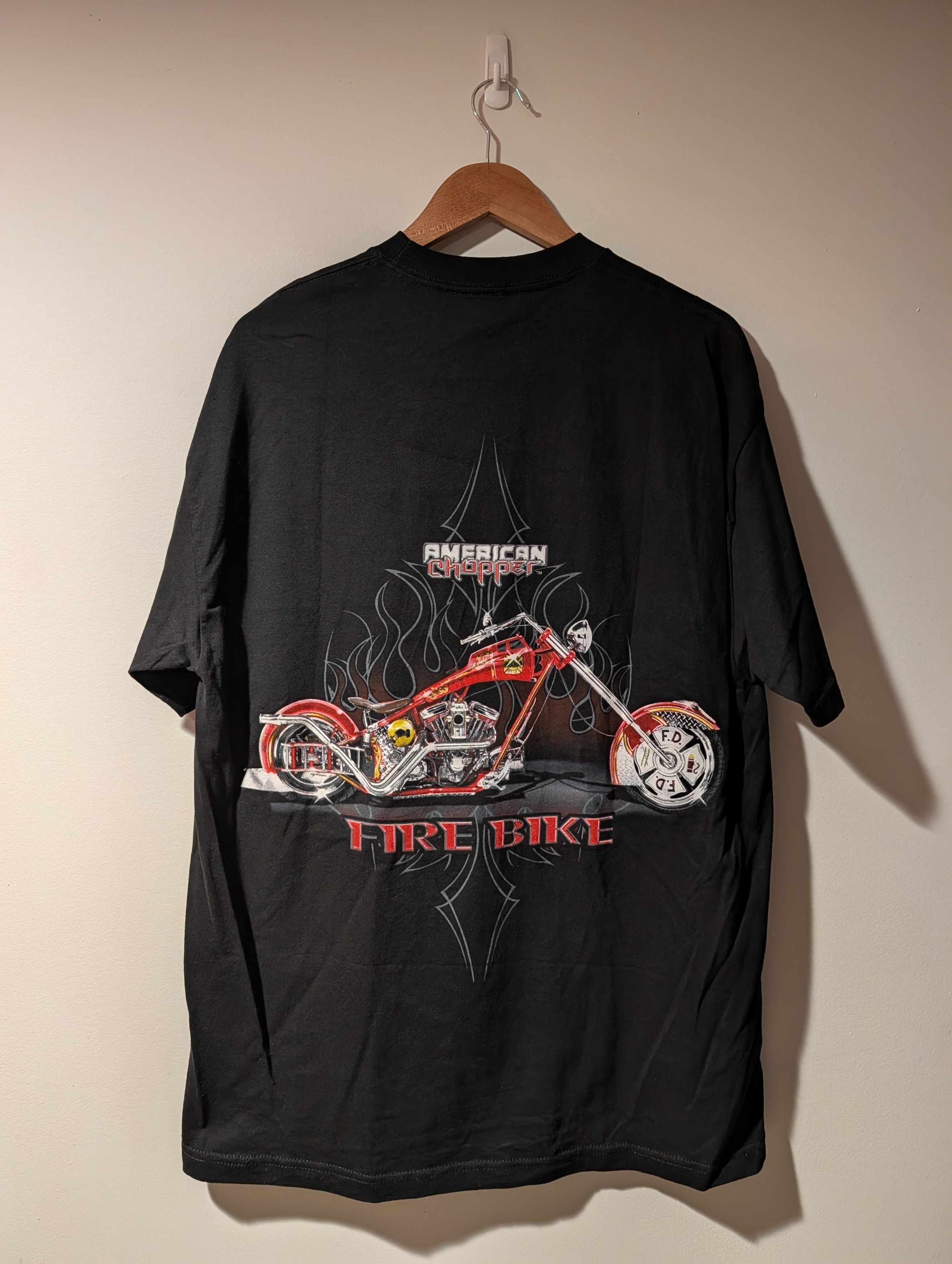 West Coast Choppers Vintage 2004 American Choppers Fire Motorcycle Flame T-Shirt Size US XL / EU 56 / 4 - 1 Thumbnail
