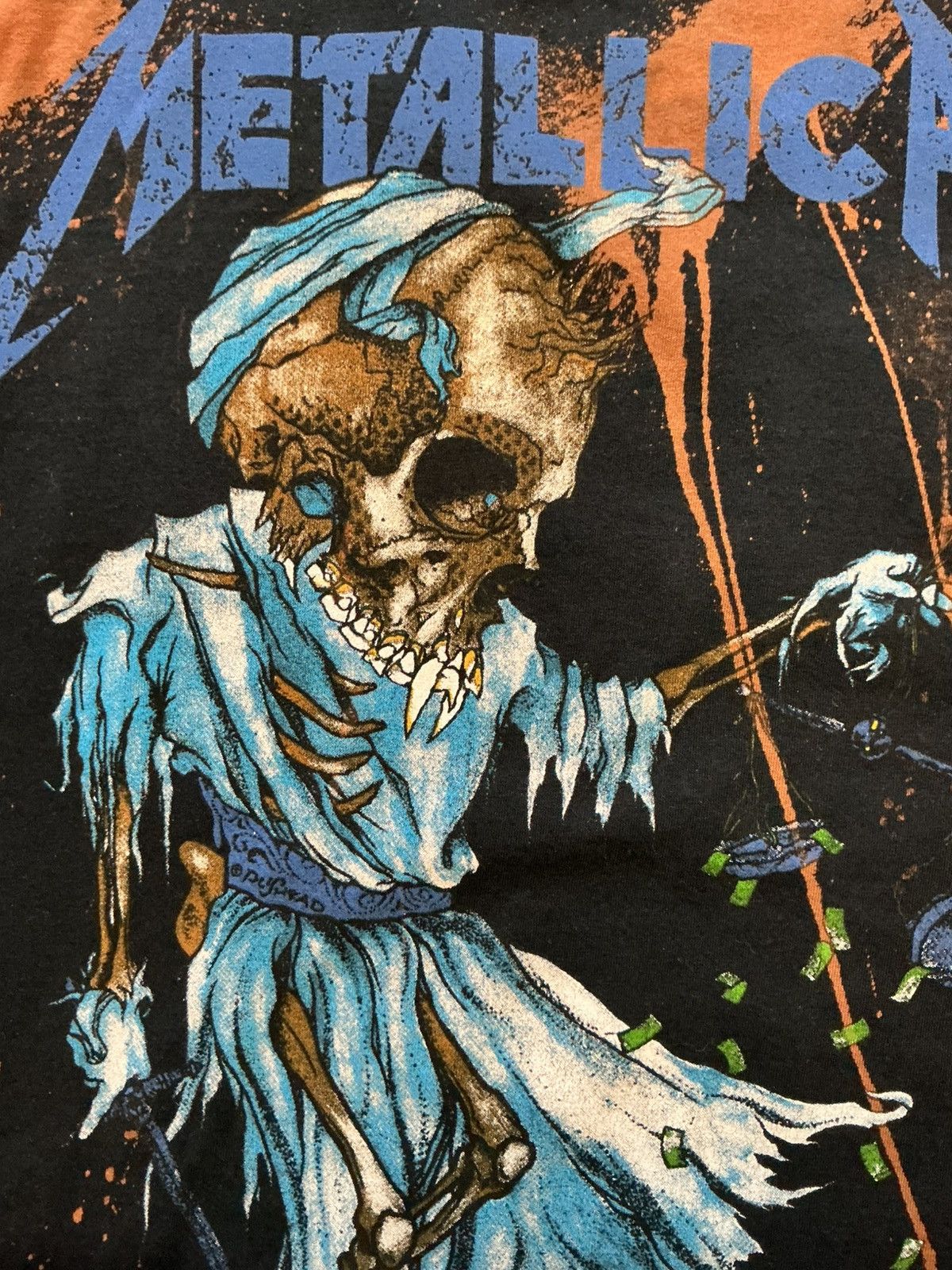 Metallica Metallica Money Tips Her Scales Again Pushead Band T-Shirt Size US M / EU 48-50 / 2 - 6 Thumbnail
