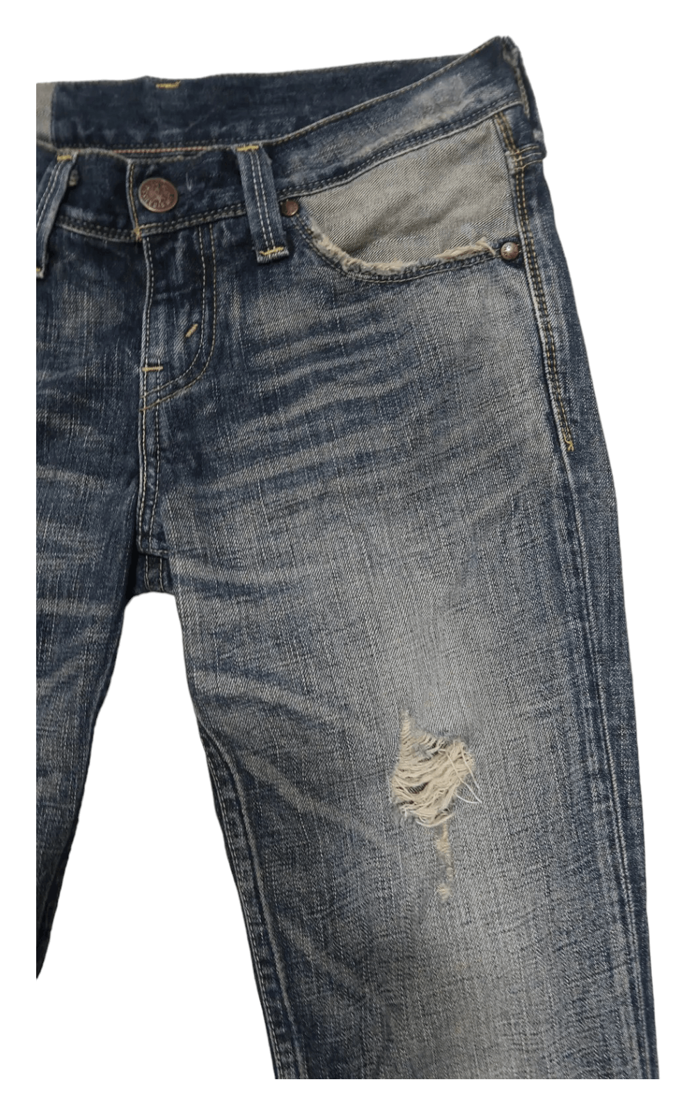 Levi's Vintage Levi's LP926 Distressed Denim Flared Jeans Size 29" - 4 Thumbnail