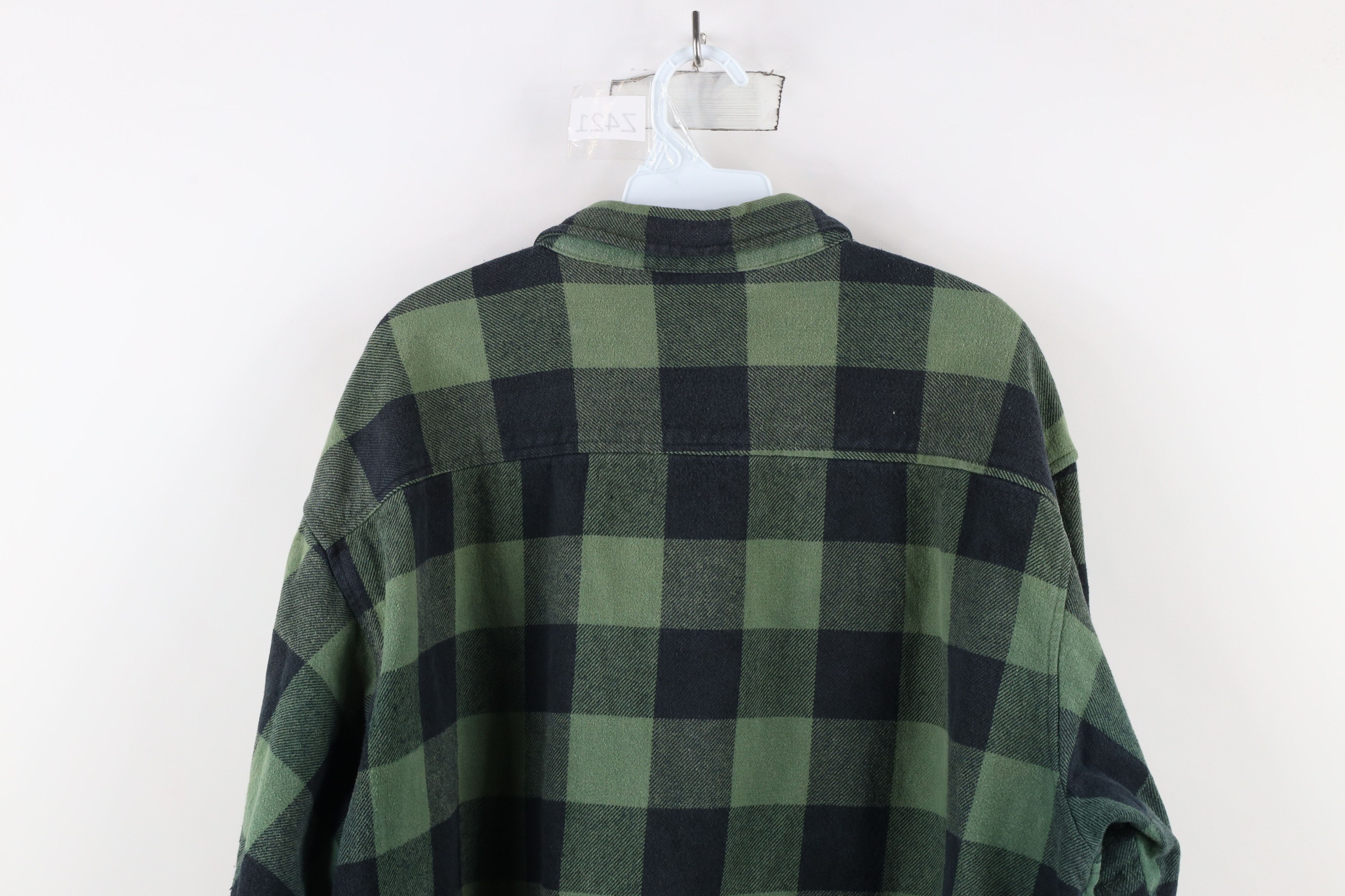 Vintage Vintage 90s Streetwear Heavyweight Flannel Button Shirt Size US XXL / EU 58 / 5 - 13 Thumbnail