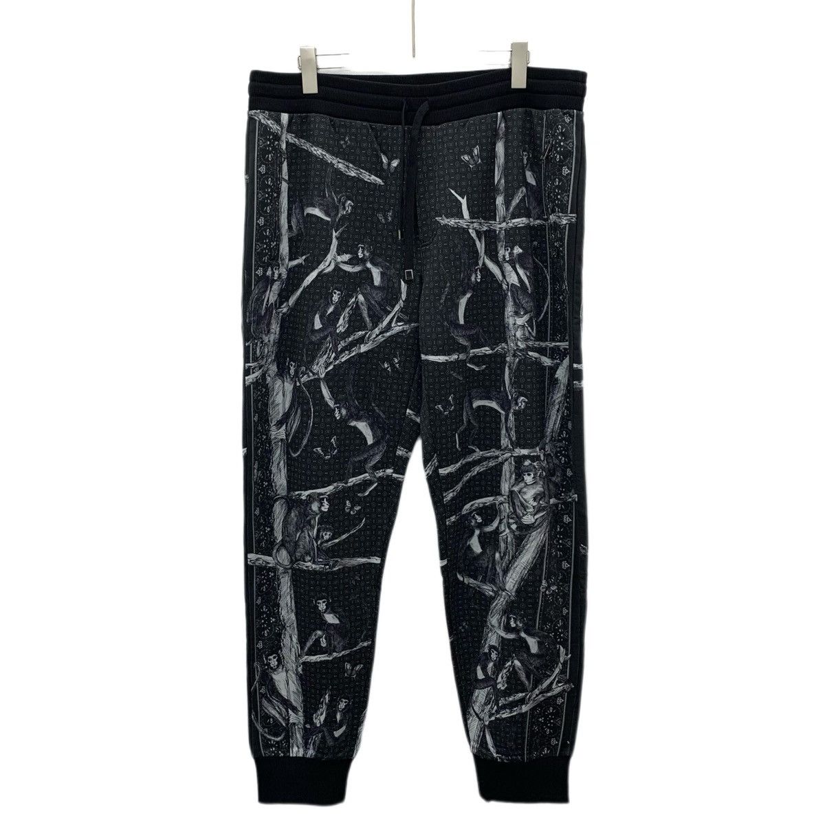 Dolce & Gabbana Dolce Gabbana Black Cotton Casual Sweatpants K26WX Size US 40 / EU 56 - 1 Thumbnail