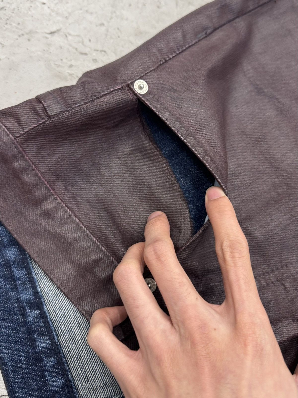 Dries Van Noten SS22 WAXED PENDA DENIM JEANS Size US 30 / EU 46 - 10 Thumbnail