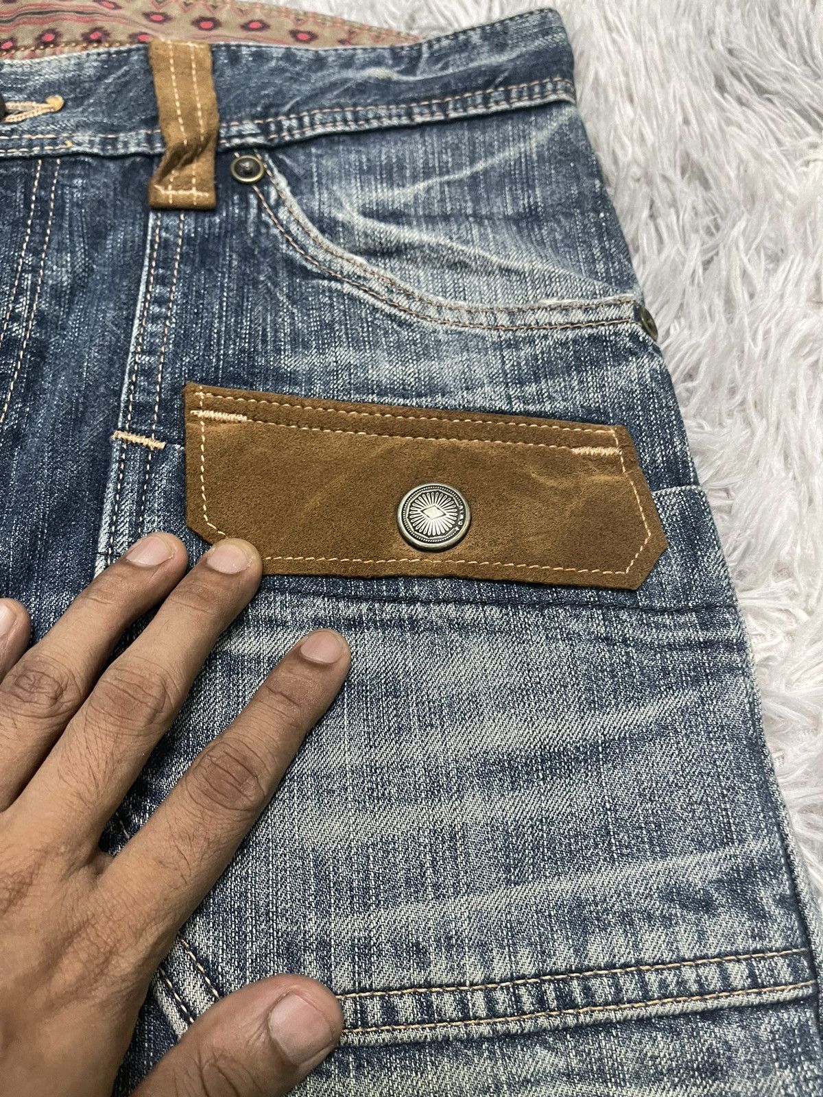 Edwin VINTAGE EDWIN EXCLUSIVE VINTAGE DISTRESSED JEANS RARE Size US 34 / EU 50 - 8 Thumbnail