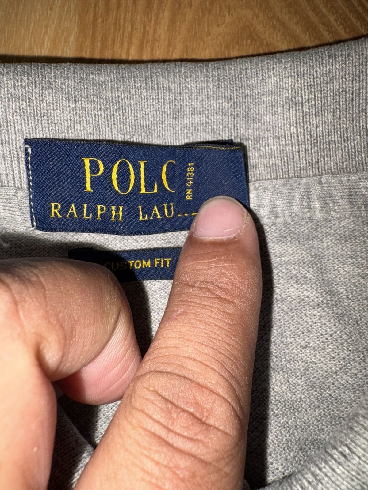 Polo Ralph Lauren Vintage Style Polo Ralph Lauren Grey Polo Shirt Custom Fit Size US L / EU 52-54 / 3 - 9 Thumbnail