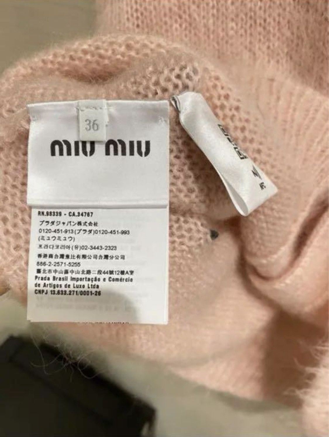 Miu Miu Miumiu mohair cardigan Size XS / US 0-2 / IT 36-38 - 5 Thumbnail