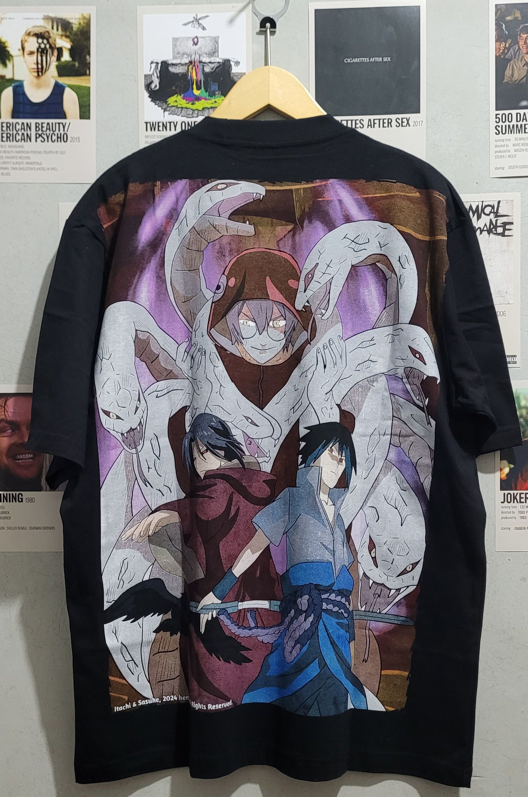 Anime RARE Anime Naruto Shippuden Sasuke & Itachi The Last Battle Size US XL / EU 56 / 4 - 2 Thumbnail