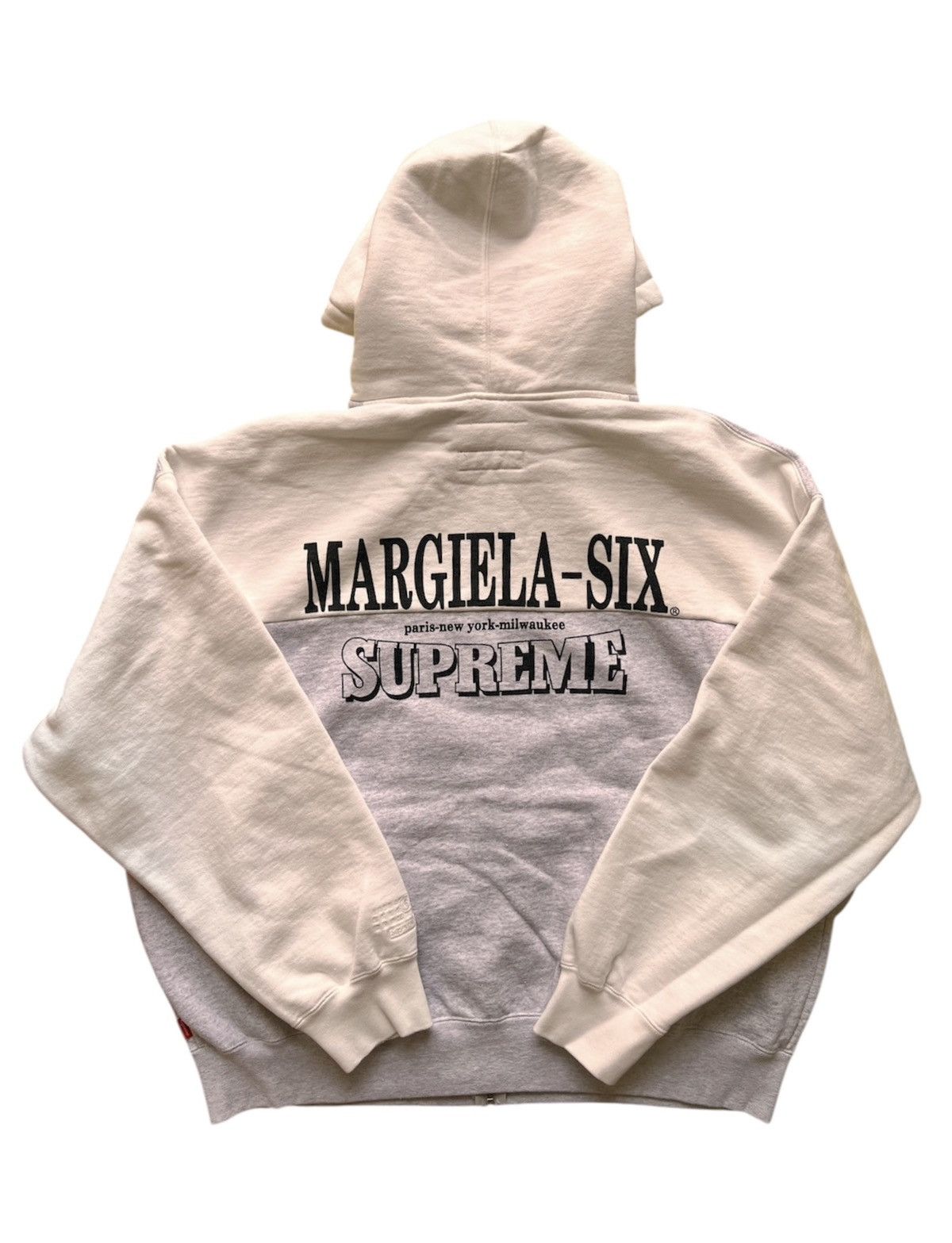Maison Margiela × Supreme Supreme MM6 Maison Margiela Eagle Zip Hooded Sweatshirt Grey Size US L / EU 52-54 / 3 - 2 Thumbnail