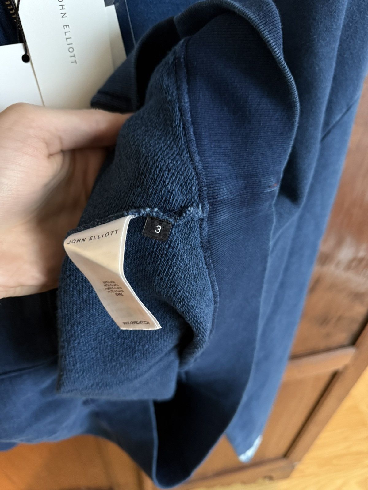 John Elliott John Elliot INDIGO SHIBORI FULL ZIP Size US L / EU 52-54 / 3 - 7 Thumbnail