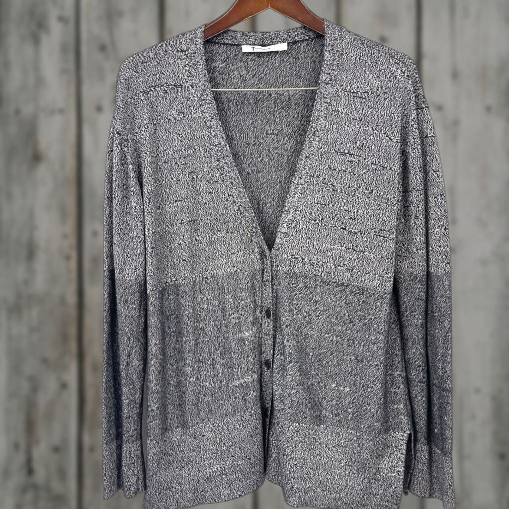 Alexander Wang VINTAGE Alexander Wang Cardigan Womens S Gray Knit Casual 90s Minimalist Designer Womens Size S / US 4 / IT 40 - 1 Thumbnail