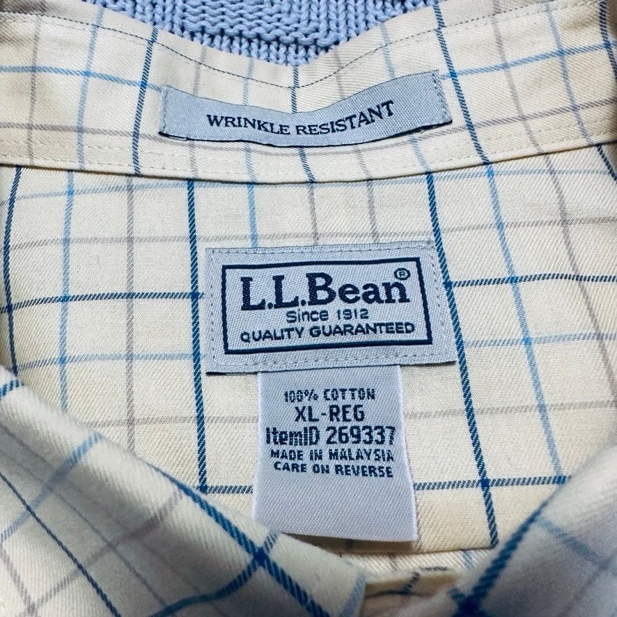 L.L. Bean LL Bean yellow plaid button down Size US XL / EU 56 / 4 - 5 Thumbnail