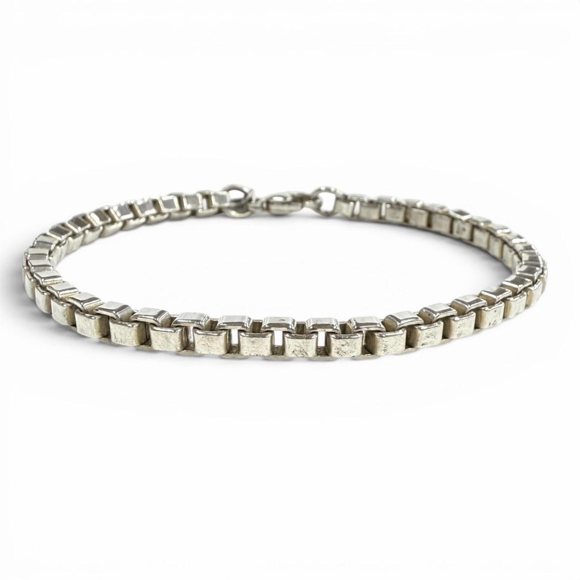 Tiffany & Co. TIFFANY&Co. Tiffany Venetian Link 925 Chain Bracelet, Silver, Weight 14.83g, Women's. Size ONE SIZE - 1 Thumbnail