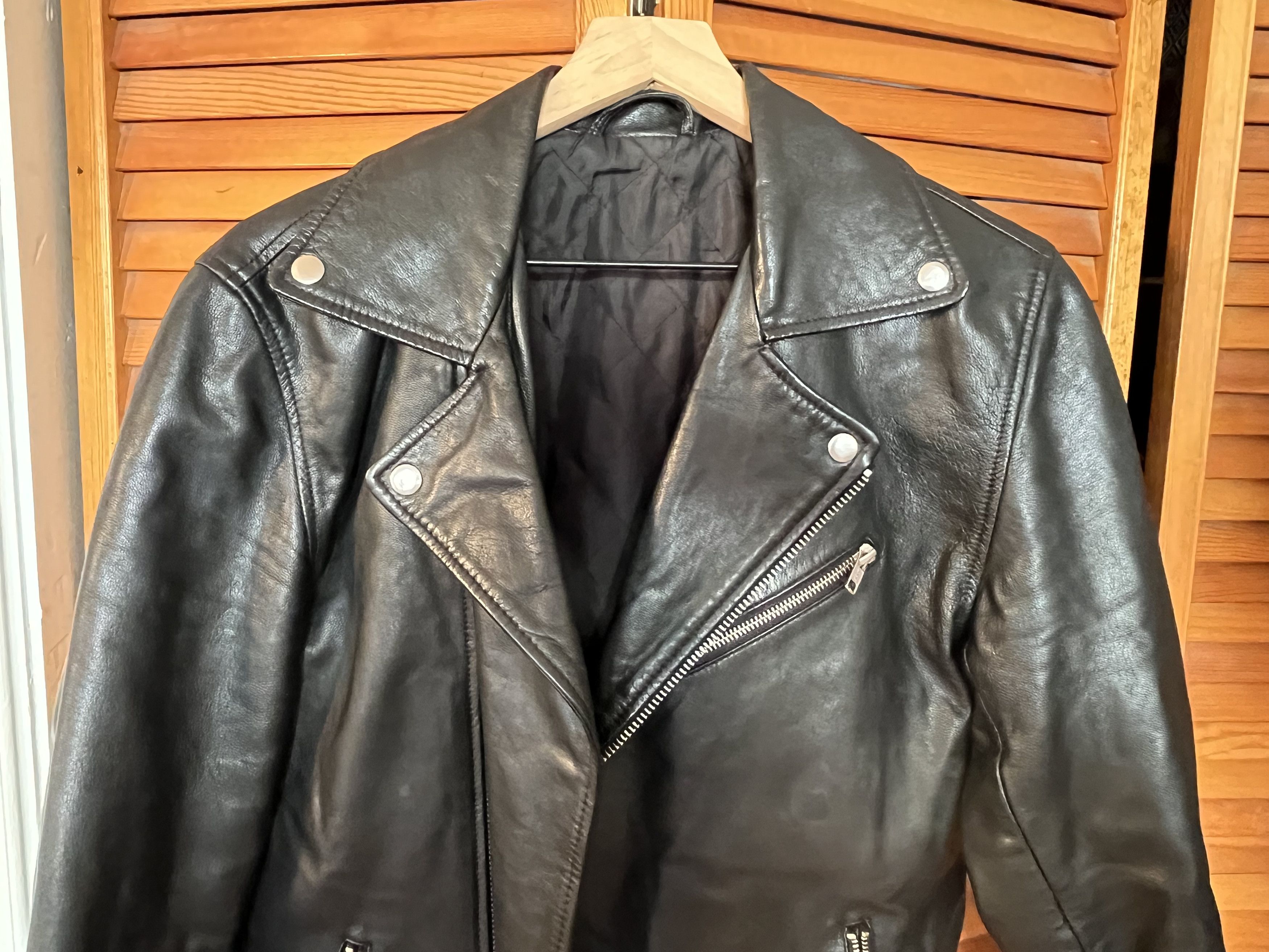 Asos Leather Moto Jacket Size US S / EU 44-46 / 1 - 2 Thumbnail
