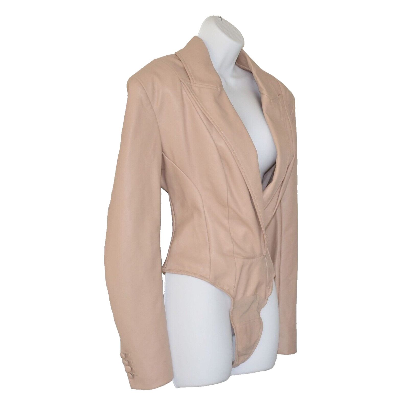 House of CB HOUSE OF CB LONDON Stretch Vegan Leather Bodysuit Jacket M Size M / US 6-8 / IT 42-44 - 3 Thumbnail