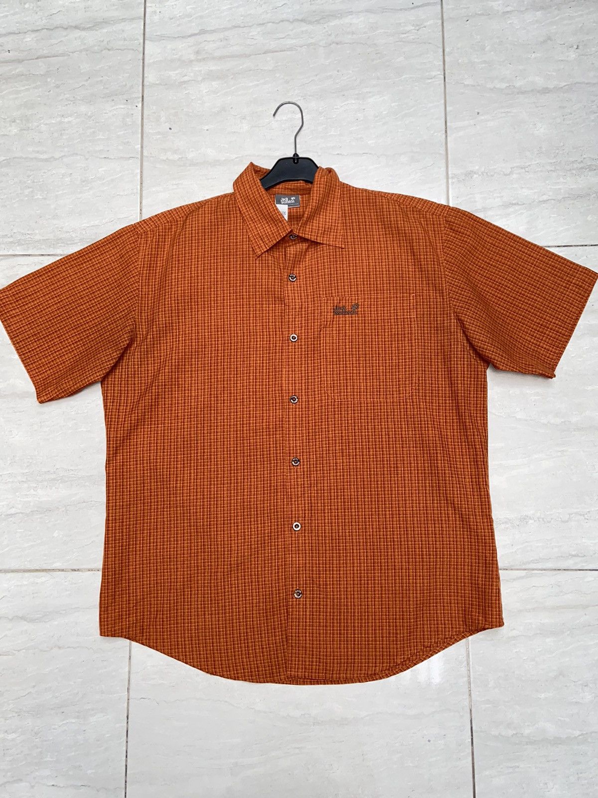 Jack Wolfskin Jack Wolfskin Orange Short Shirt Size US XXL / EU 58 / 5 - 8 Thumbnail