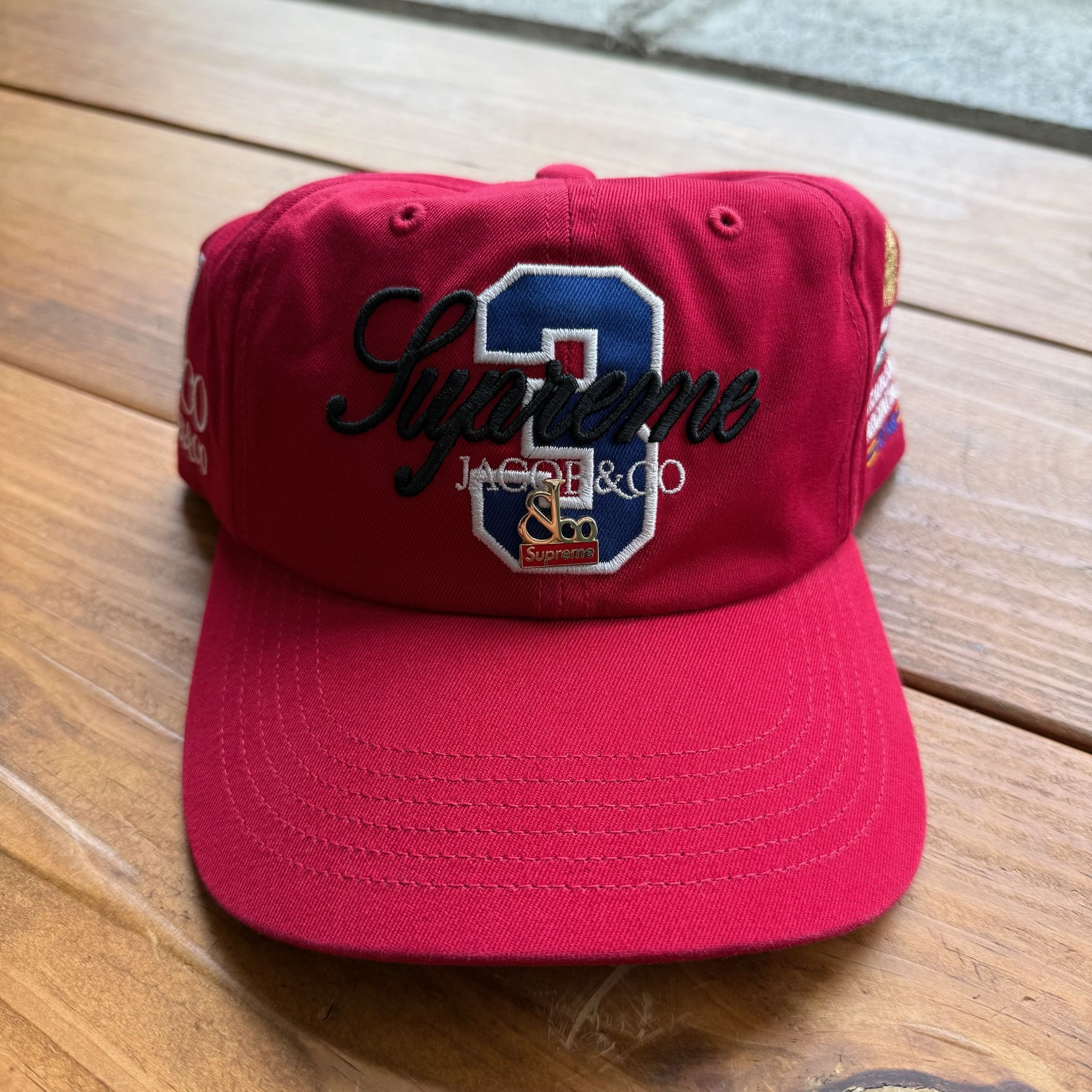 帽子 Supreme/La Martina/Jacob&Co 6-Panel Red La Martina × Supreme Supreme®/La Martina/Jacob & Co 6-Panel 'Red