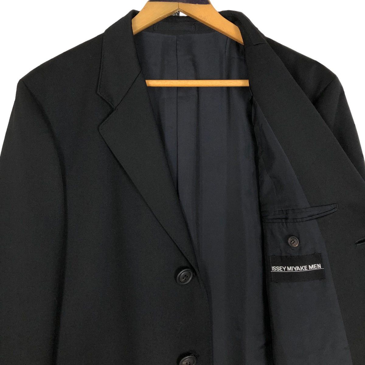 Issey Miyake Vintage Issey Miyake Men 2000 A/W Laine Wool Overcoat Size US M / EU 48-50 / 2 - 11 Thumbnail