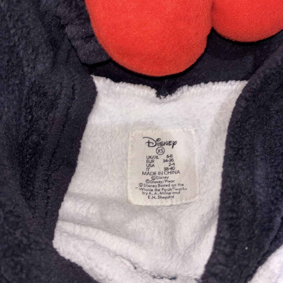Disney Disney Minnie Mouse Fleece Sweatshirt Cream Black Size US M / EU 48-50 / 2 - 5 Thumbnail