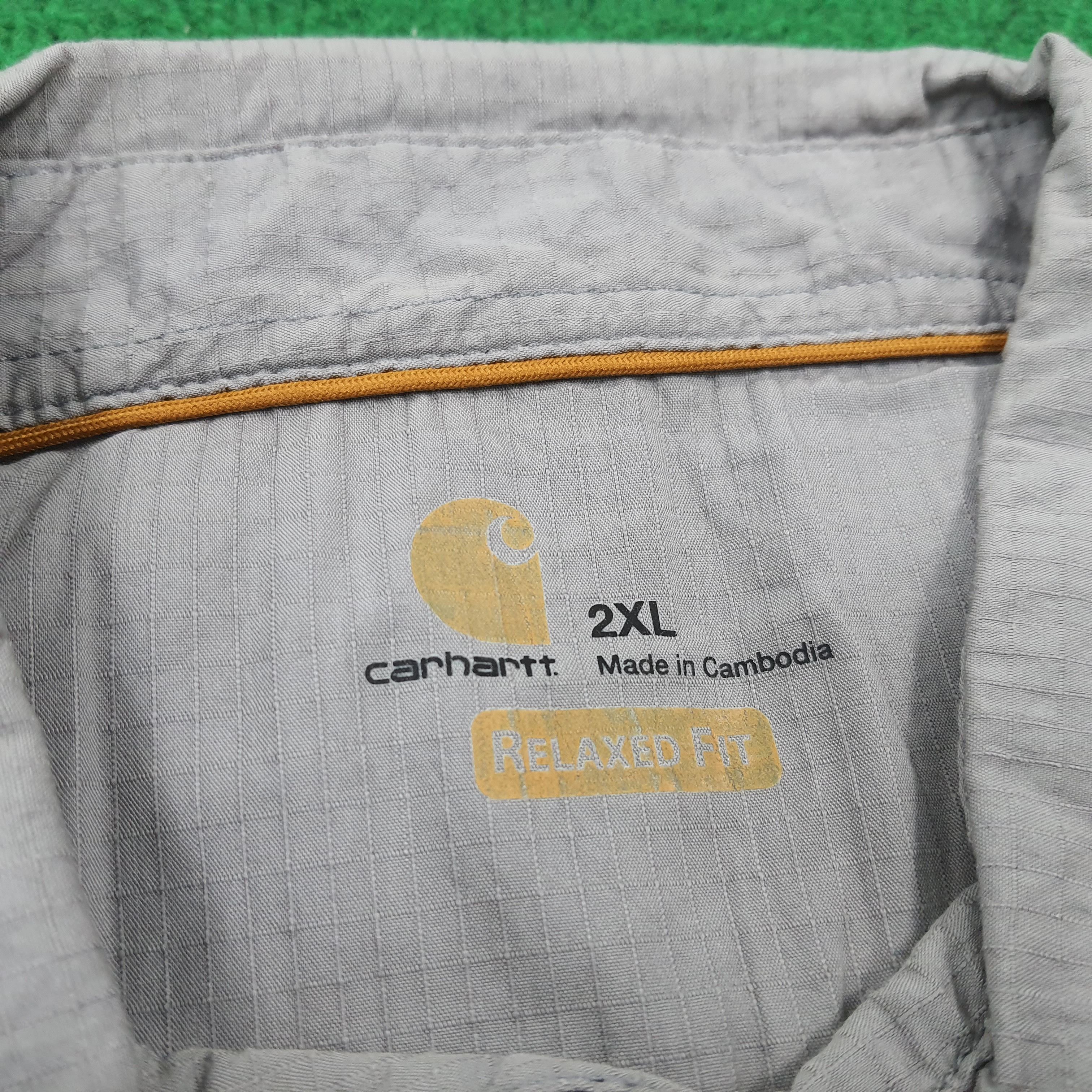 Carhartt × Vintage Vintage Carhartt Force Button Long Sleeve Shirt Size US XXL / EU 58 / 5 - 5 Thumbnail