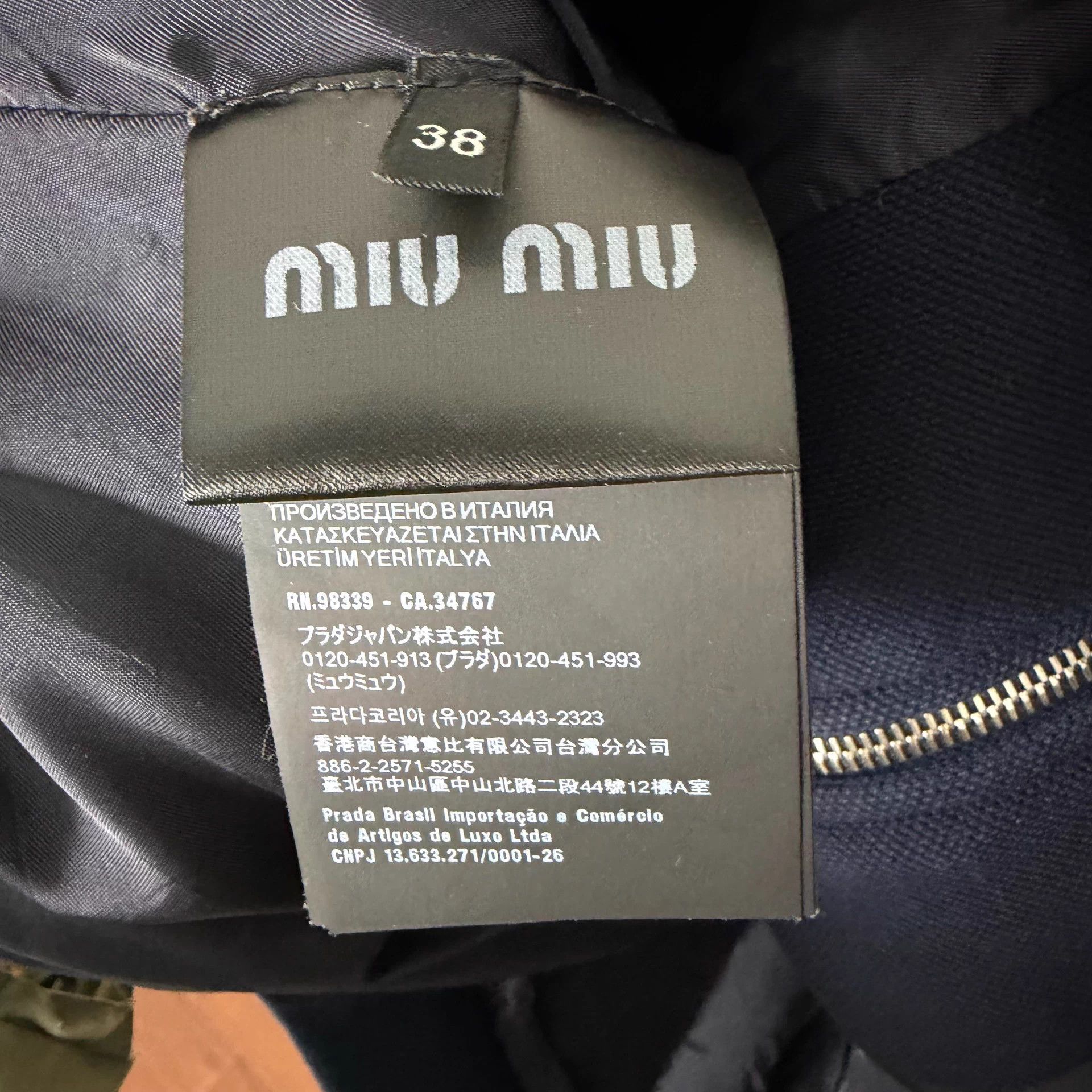 Miu Miu Miu Miu knit cotton logo fitted women's jacket Size S / US 4 / IT 40 - 8 Thumbnail