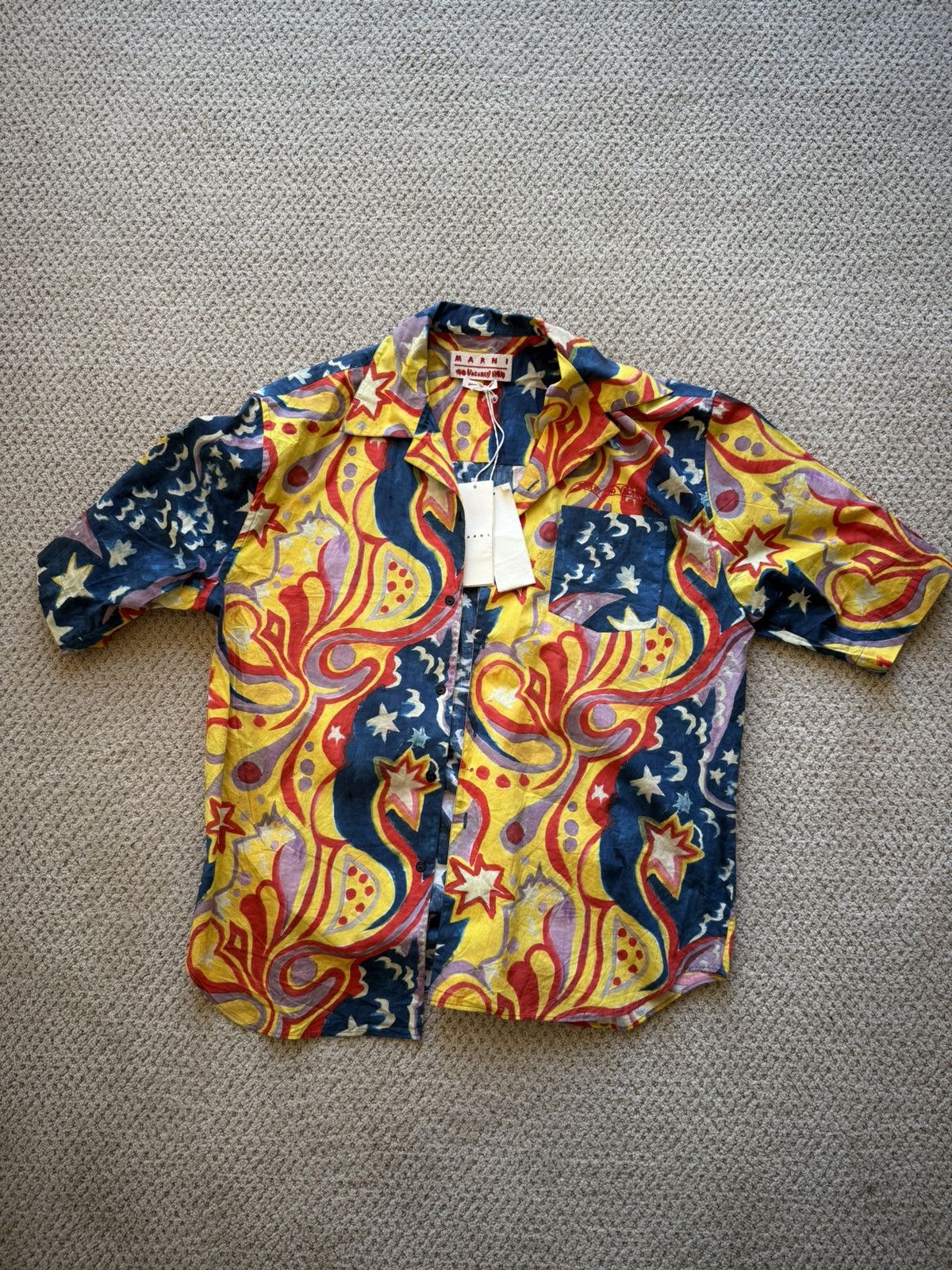 Marni × No Vacancy Inn Marni No Vacancy Inn Galactic Paradise Button Up Shirt Size US L / EU 52-54 / 3 - 1 Thumbnail