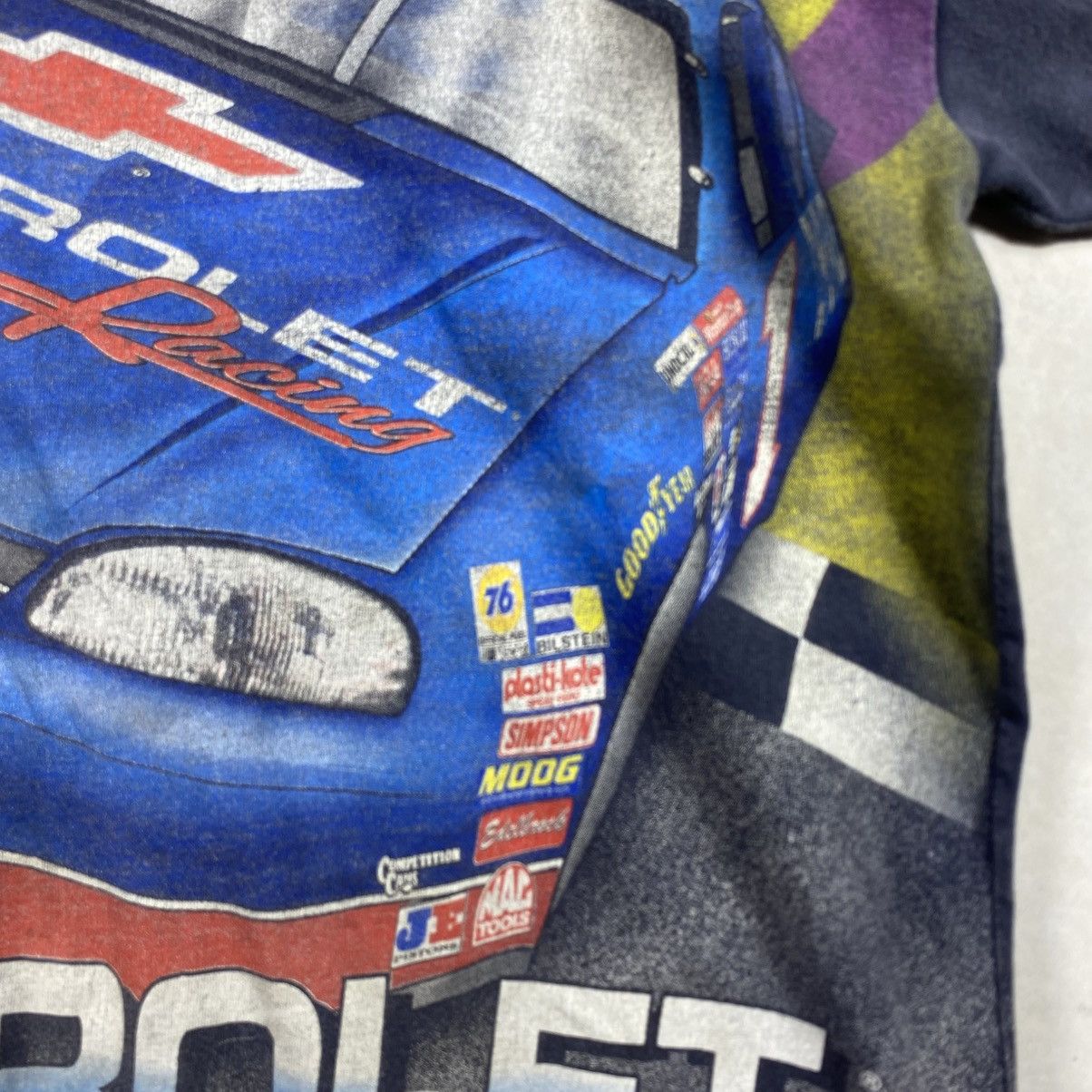 NASCAR × Vintage Vintage Chevrolet Racing All Over Print T-Shirt L 90’s 2XL Size US XXL / EU 58 / 5 - 5 Thumbnail