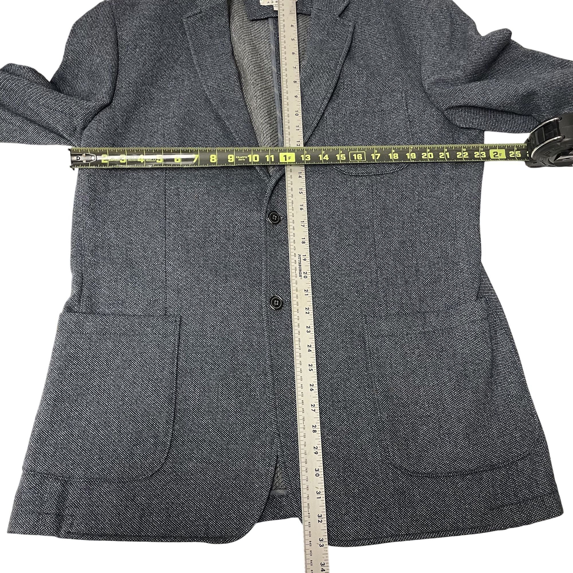 Joseph Abboud Joseph Abboud Men's Blue Birdseye Sport Coat SURGEON CUFF Bl Size 44L - 8 Thumbnail