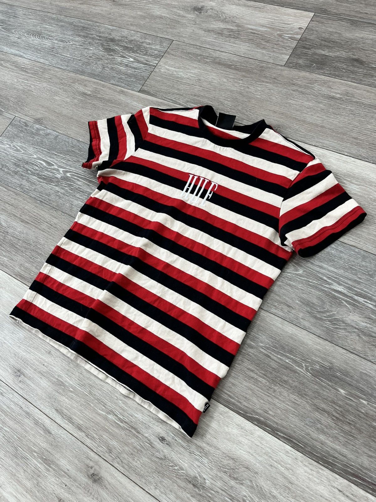 Huf Huf Striped T-Shirt Size US S / EU 44-46 / 1 - 2 Thumbnail