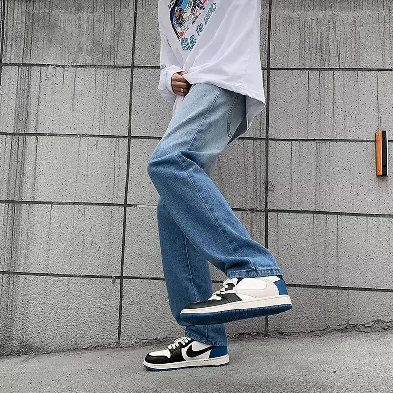 Japanese Brand × Jean Retro loose wide leg straight leg jeans Size US 32 / EU 48 - 2 Thumbnail