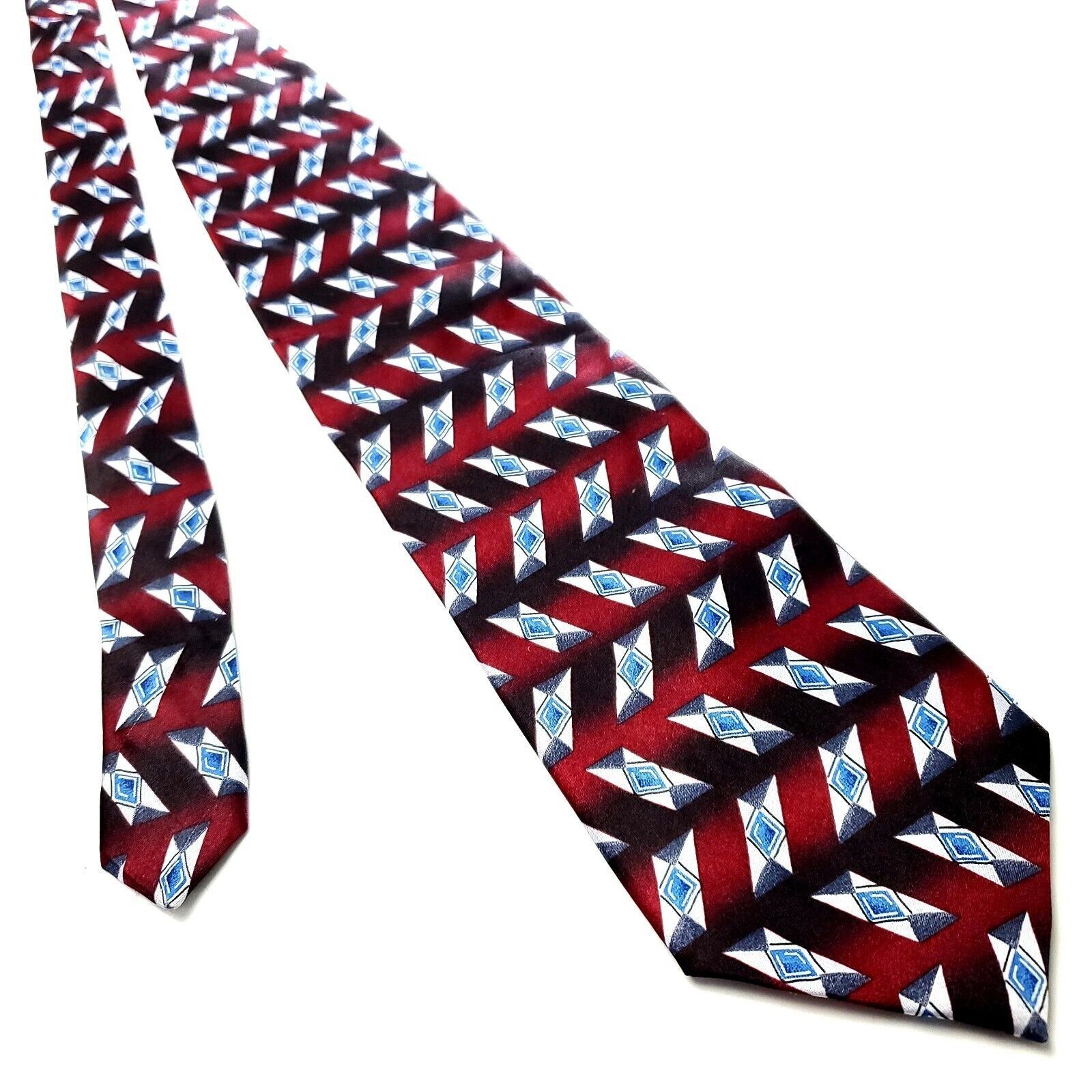 Puritan Puritan Red Silk Tie Print Short Motif Size ONE SIZE - 1 Thumbnail