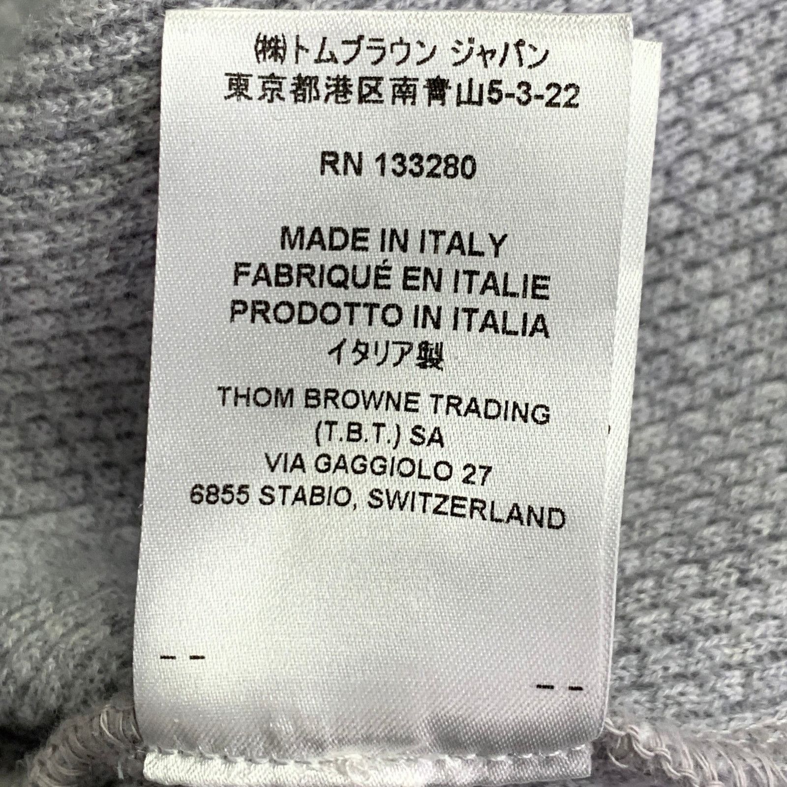 Thom Browne Size XL Grey Cream Cashmere Wool Waffle Hoodie Casual Top Size XL / US 12-14 / IT 48-50 - 9 Thumbnail
